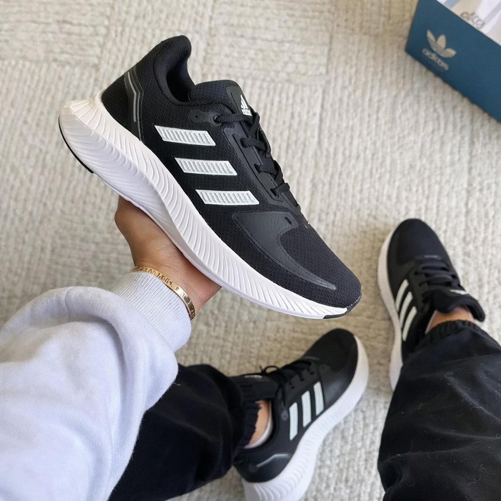 Tênis Corrida Run Falcon 2.0 - Preto/Branco