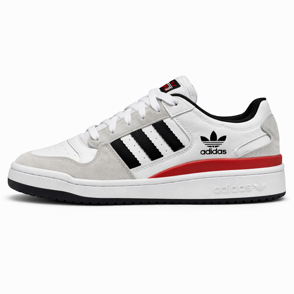Tênis Forum Low 84 ADV - Cinza/Vermelho