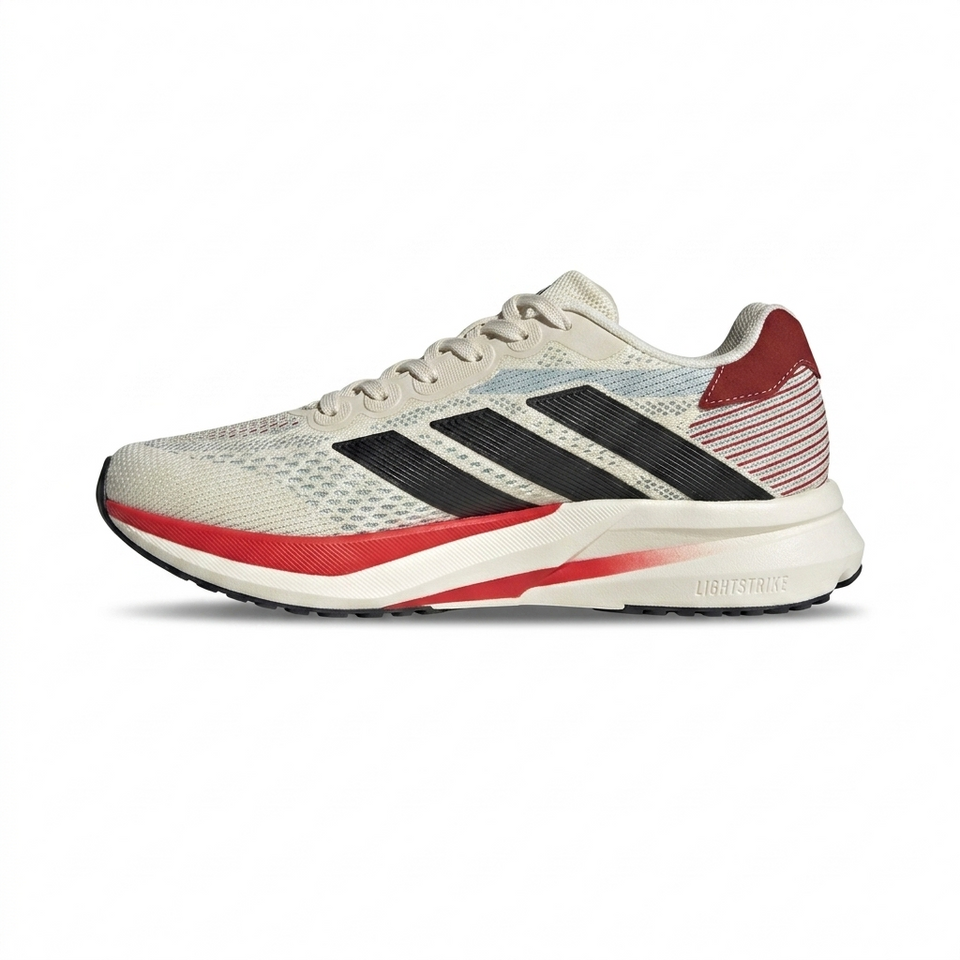 Tênis Adidas Sport Branco/Preto/Vermelho Primeira Linha