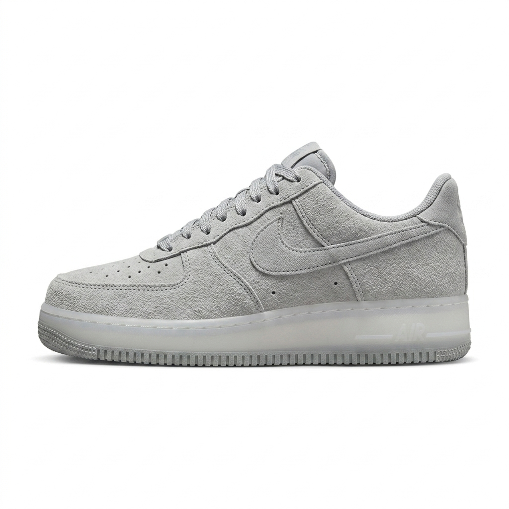 Nike Air Force – Cromo Cinza Claro ✨🩶 Linha Luxo