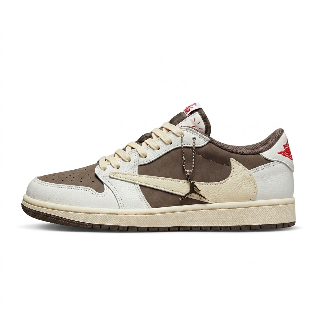 Tênis Travis Scott Cactus Jack Bege/Branco