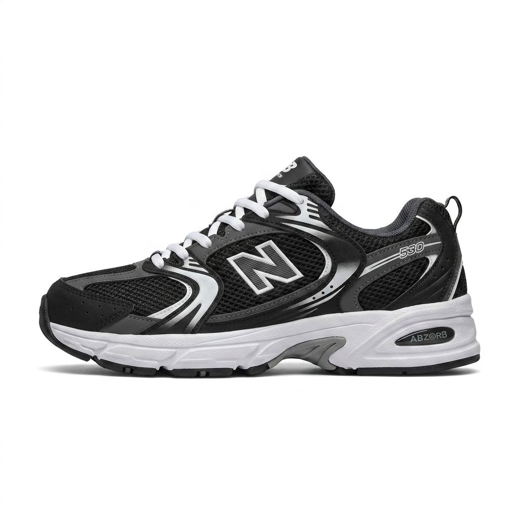Tênis New Balance 530 Turbo – Preto/Branco