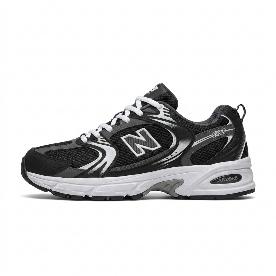 Tênis New Balance 530 Turbo – Preto/Branco