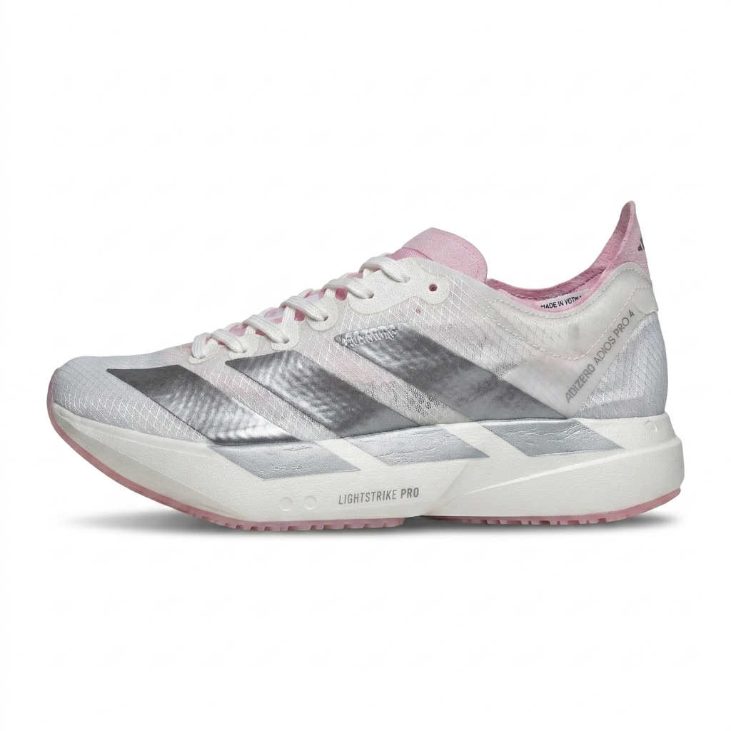 Adidas Adizero Adios Pro 4 – Branco/Rosa/Prata