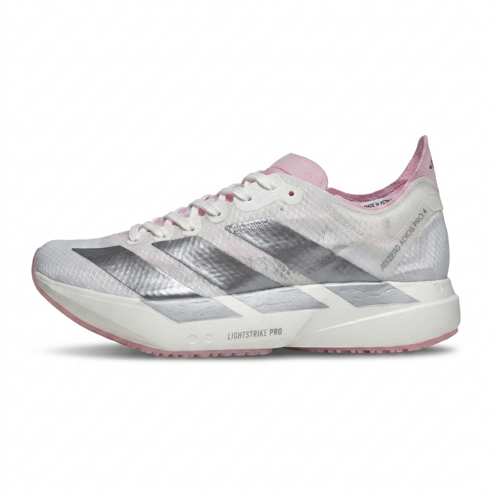 Adidas Adizero Adios Pro 4 – Branco/Rosa/Prata