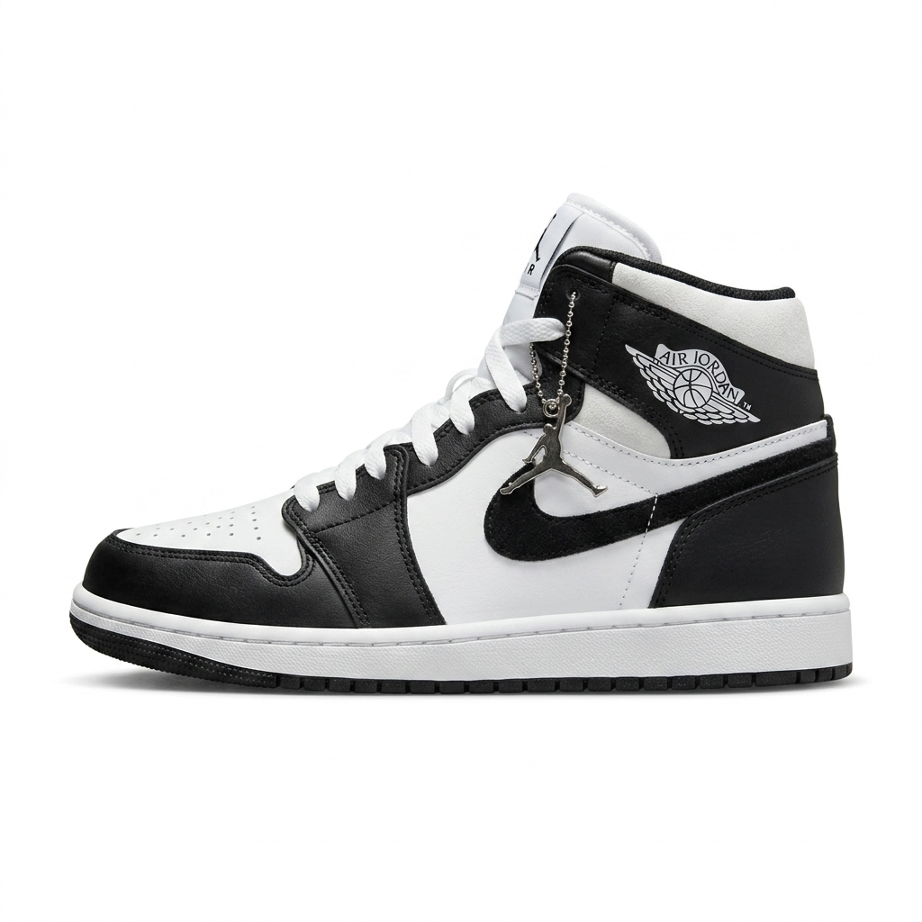 Tênis Nike Air Jordan High – Branco / Preto Premium