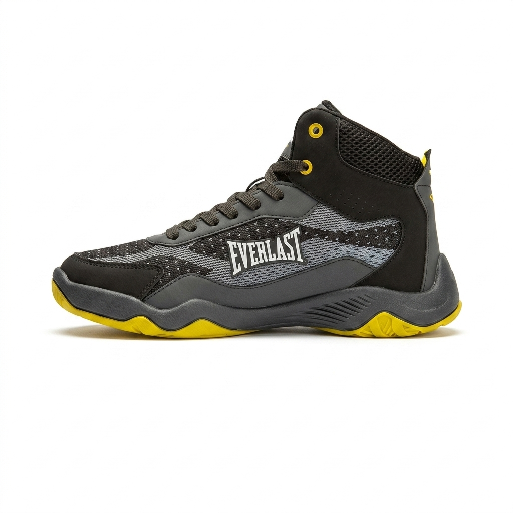 Tênis Everlast Preto/Branco/Amarelo