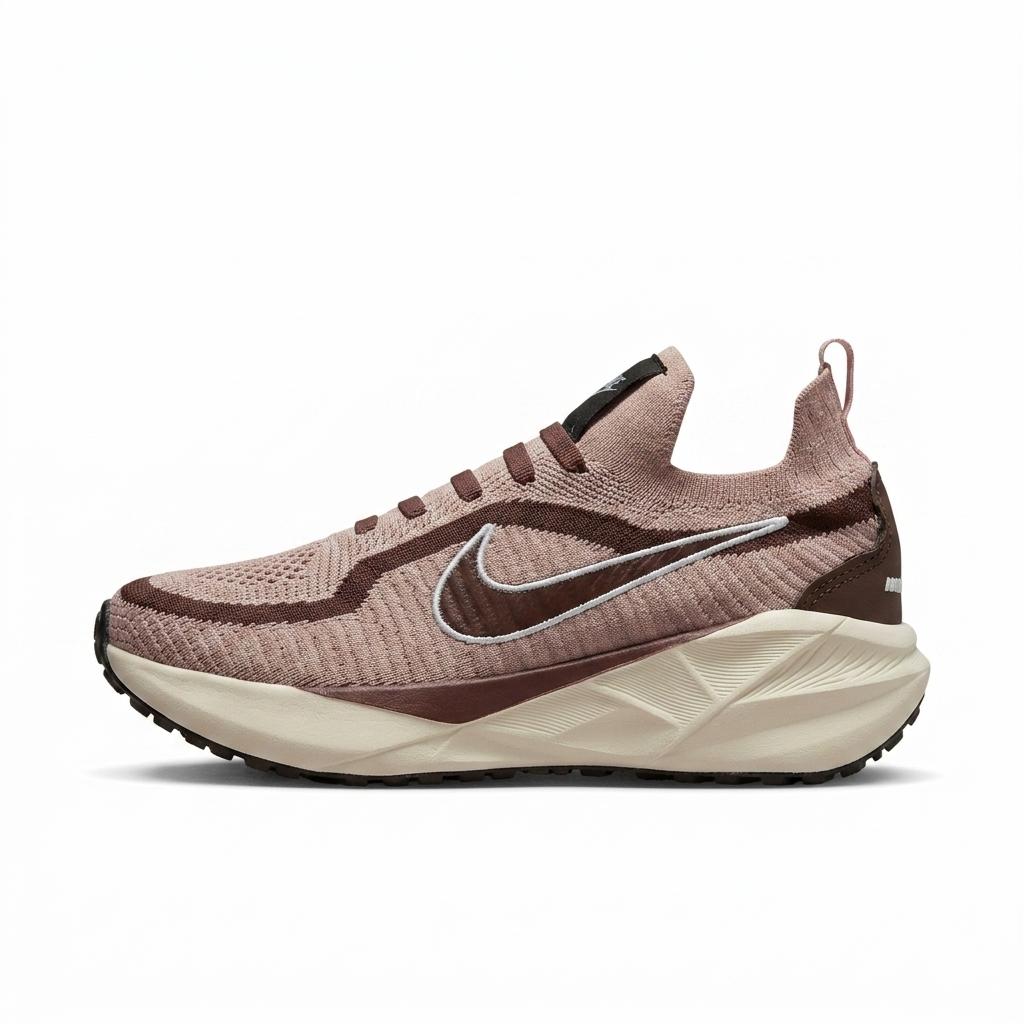 Tênis Nike ZoomX Meia Knit – Bege/Marrom 🤎✨🏃♂️