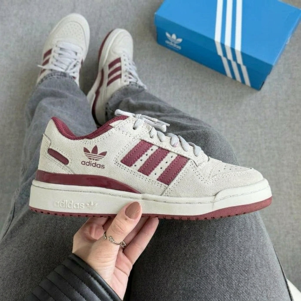 TÊNIS Adidas Fórum Low 00s - Cinza / Bordô