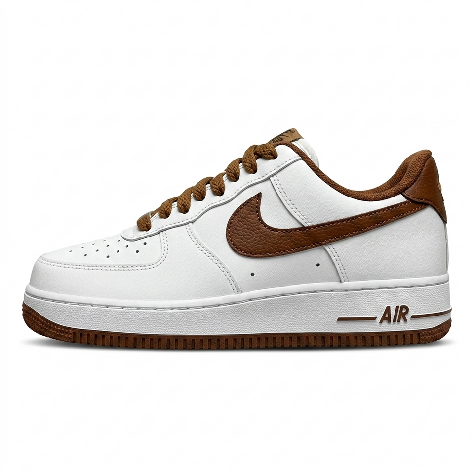 Nike Air Force 1 – Branco/Marrom