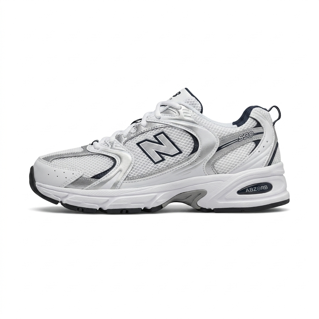 New Balance 530 Retrô – Branco/Chumbo