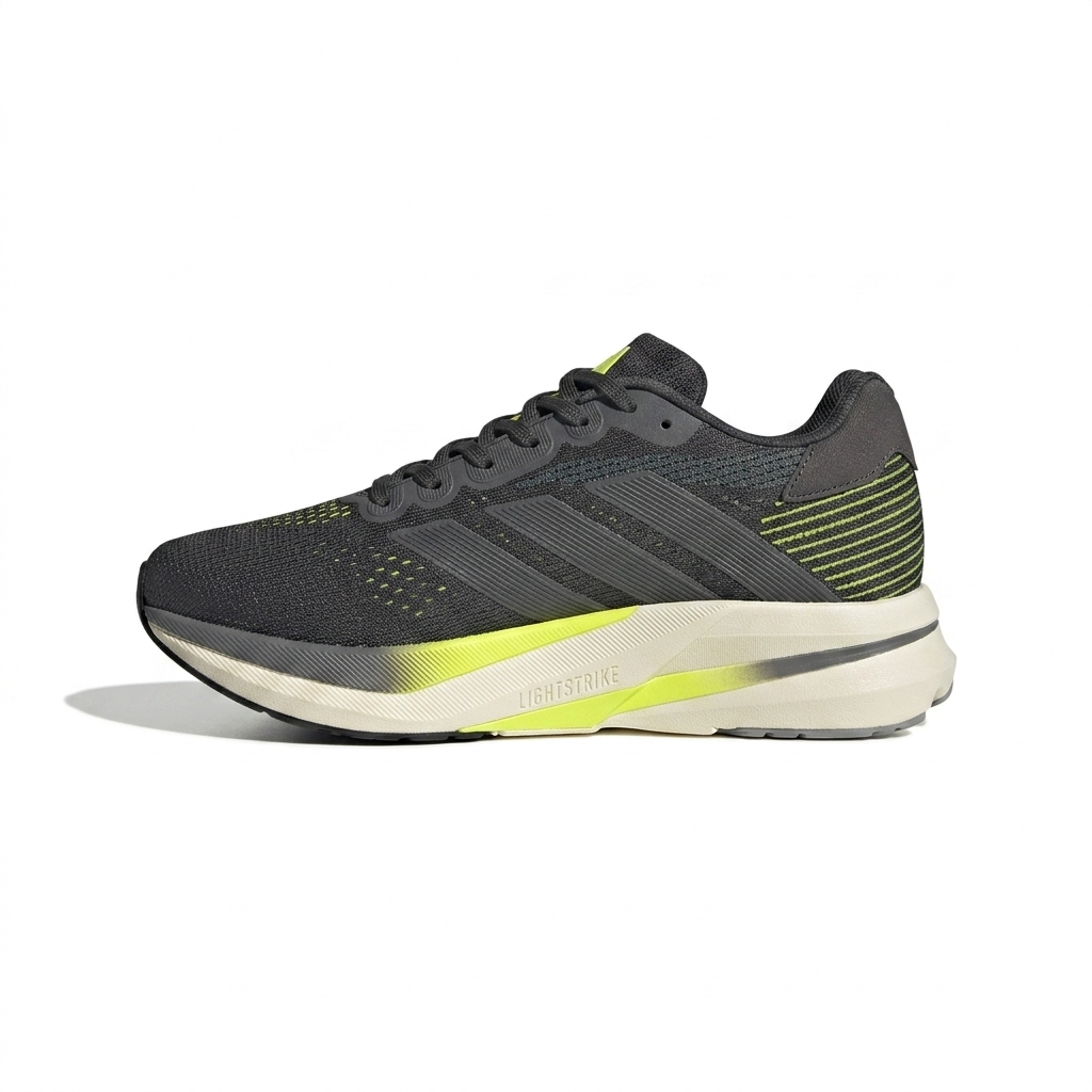 Tênis Adidas Sport Grafite/Amarelo Neon Primeira Linha