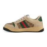 Gucci Screener de Couro – Off/Verde