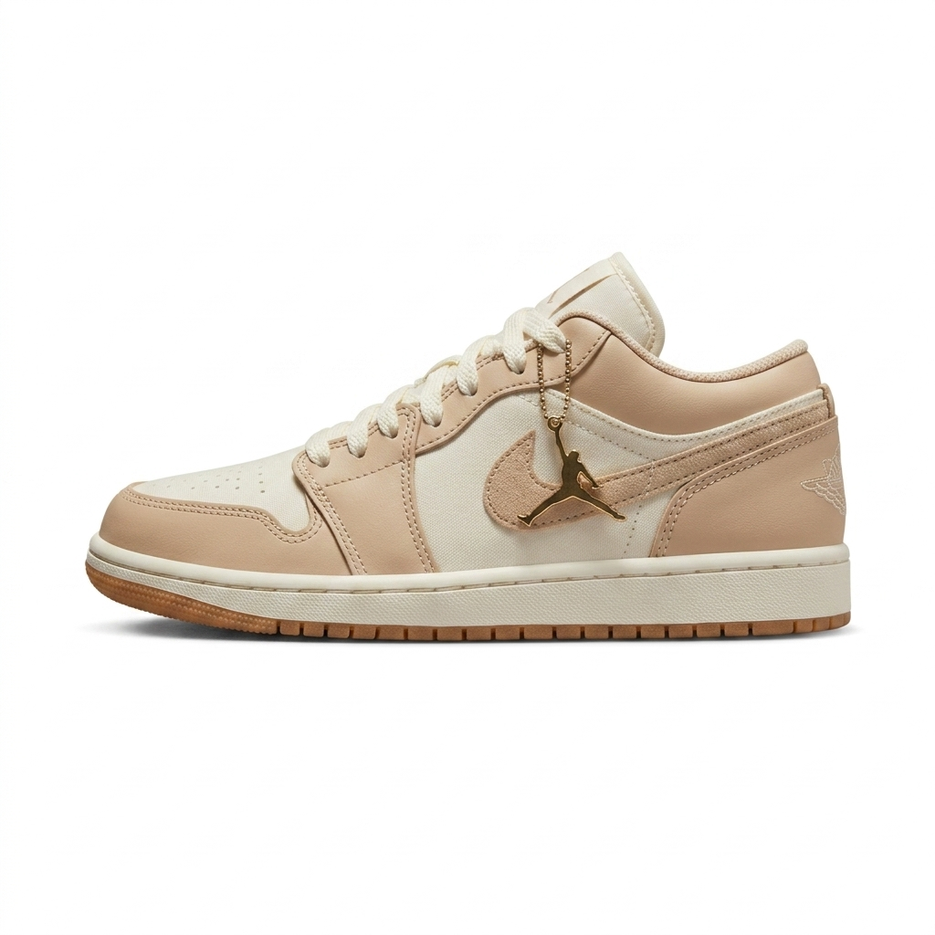 Tênis Jordan Low Linha Luxo Marfim/Branco