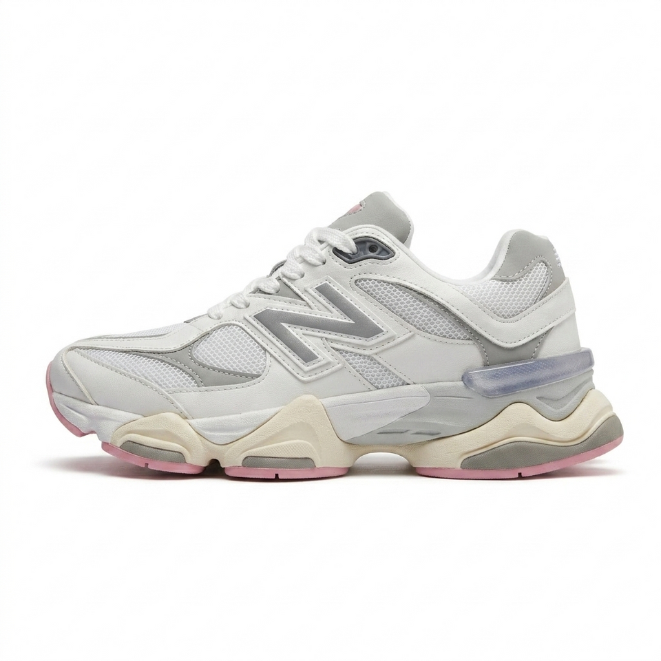 Tênis New Balance 9060 Prime – Branco/Cinza/Rosa