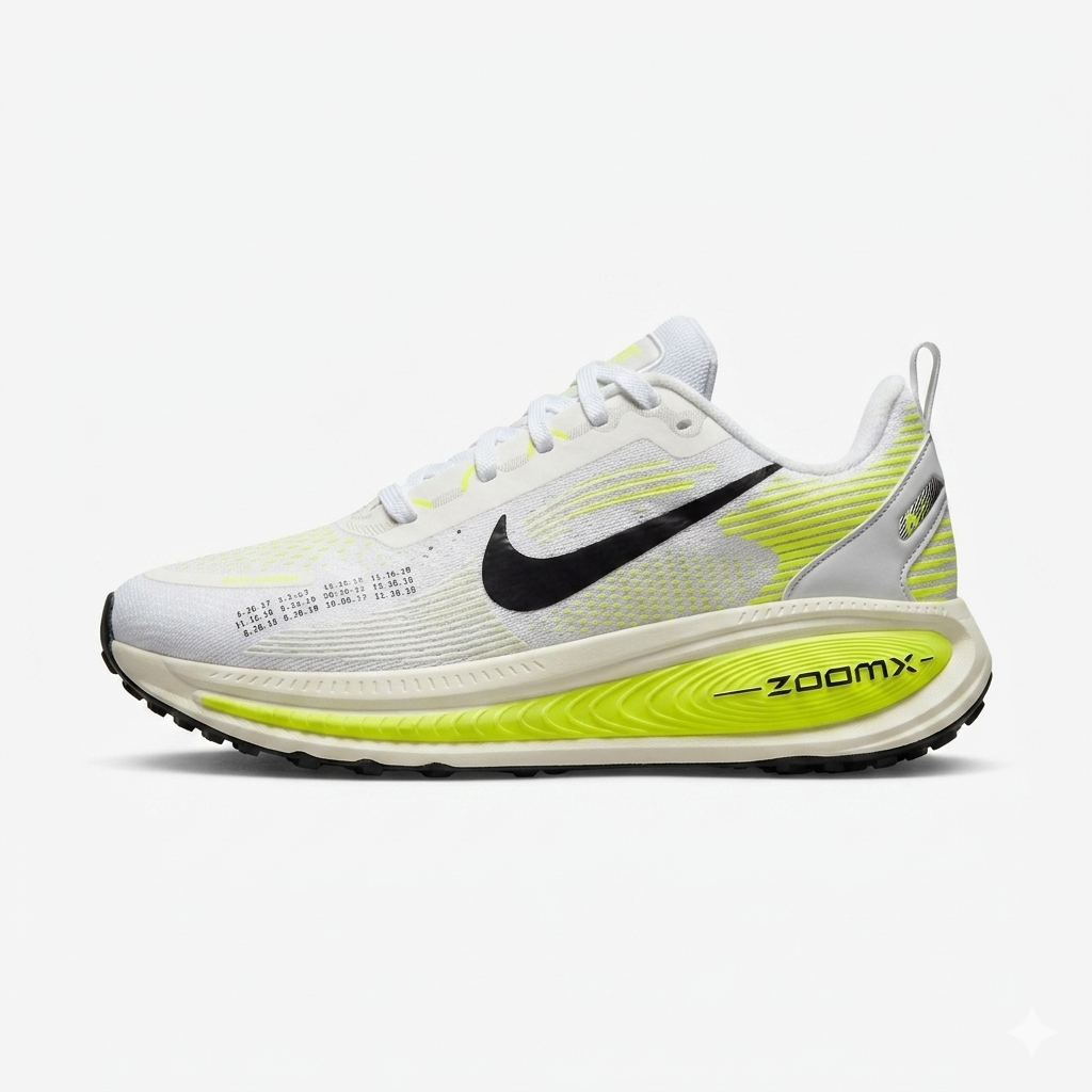 Tênis Nike ZoomX Vomero 18 – Branco/Volt