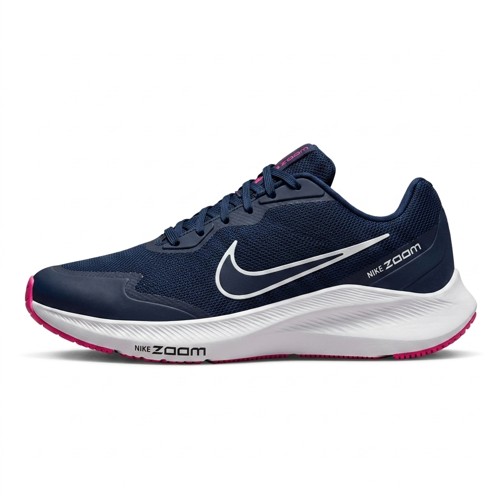 Tênis Nike Zoom 04 Azul Marinho/Rosa