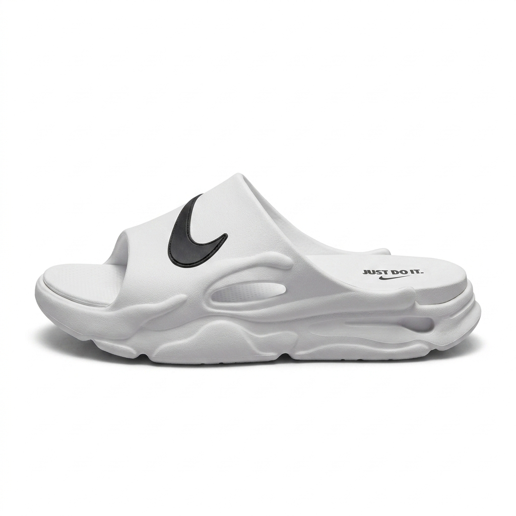 Chinelo Nike Slide Just Do It – Branco/Preto