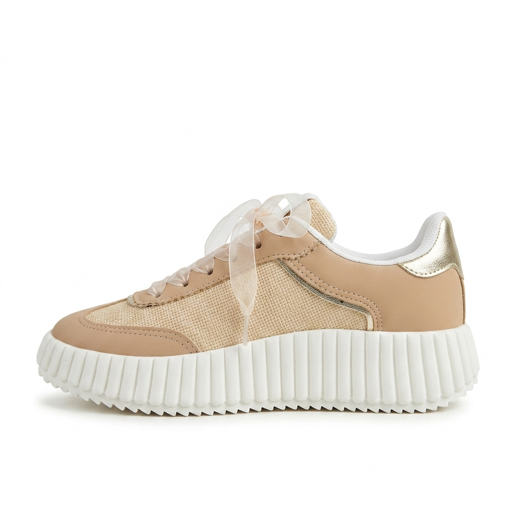 Tênis Casual Miu Miu — Nude