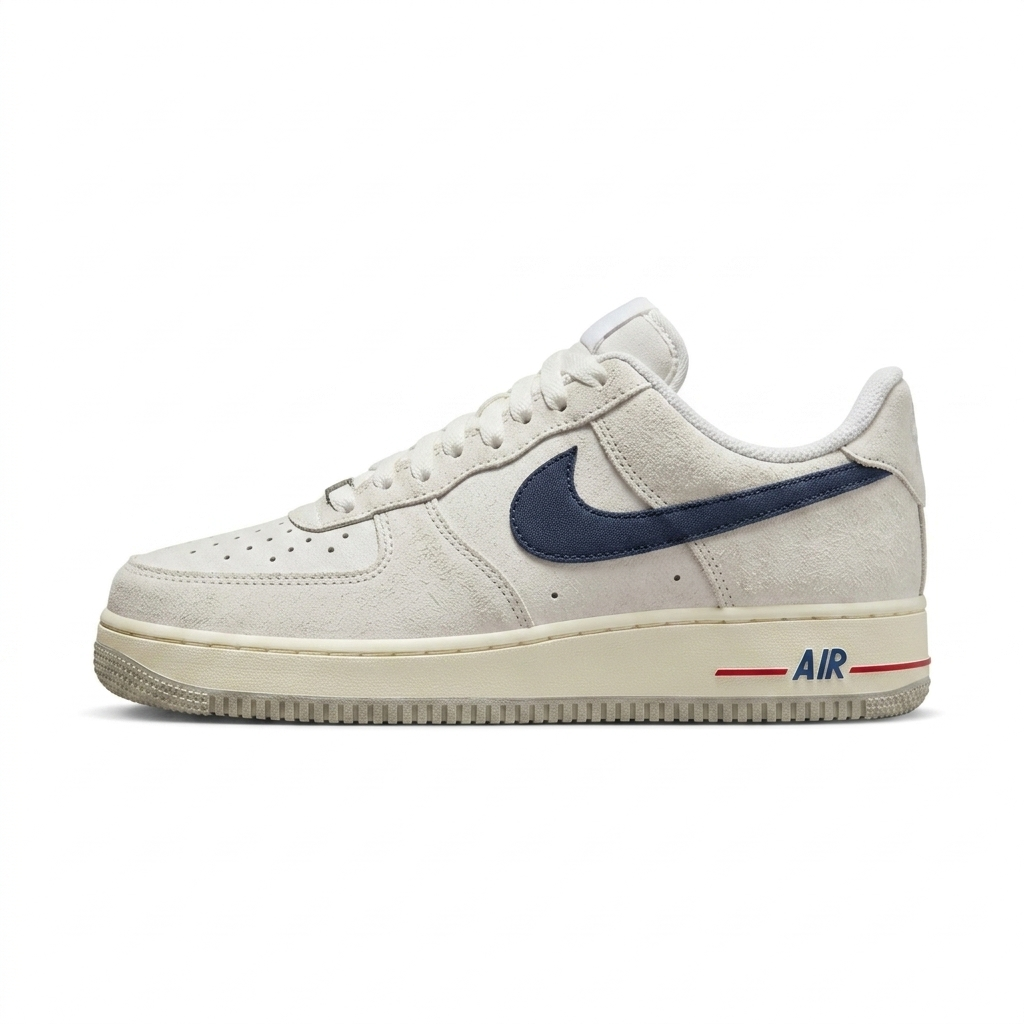 Nike Air Force – Branco / Marinho / Off White  Linha Luxo