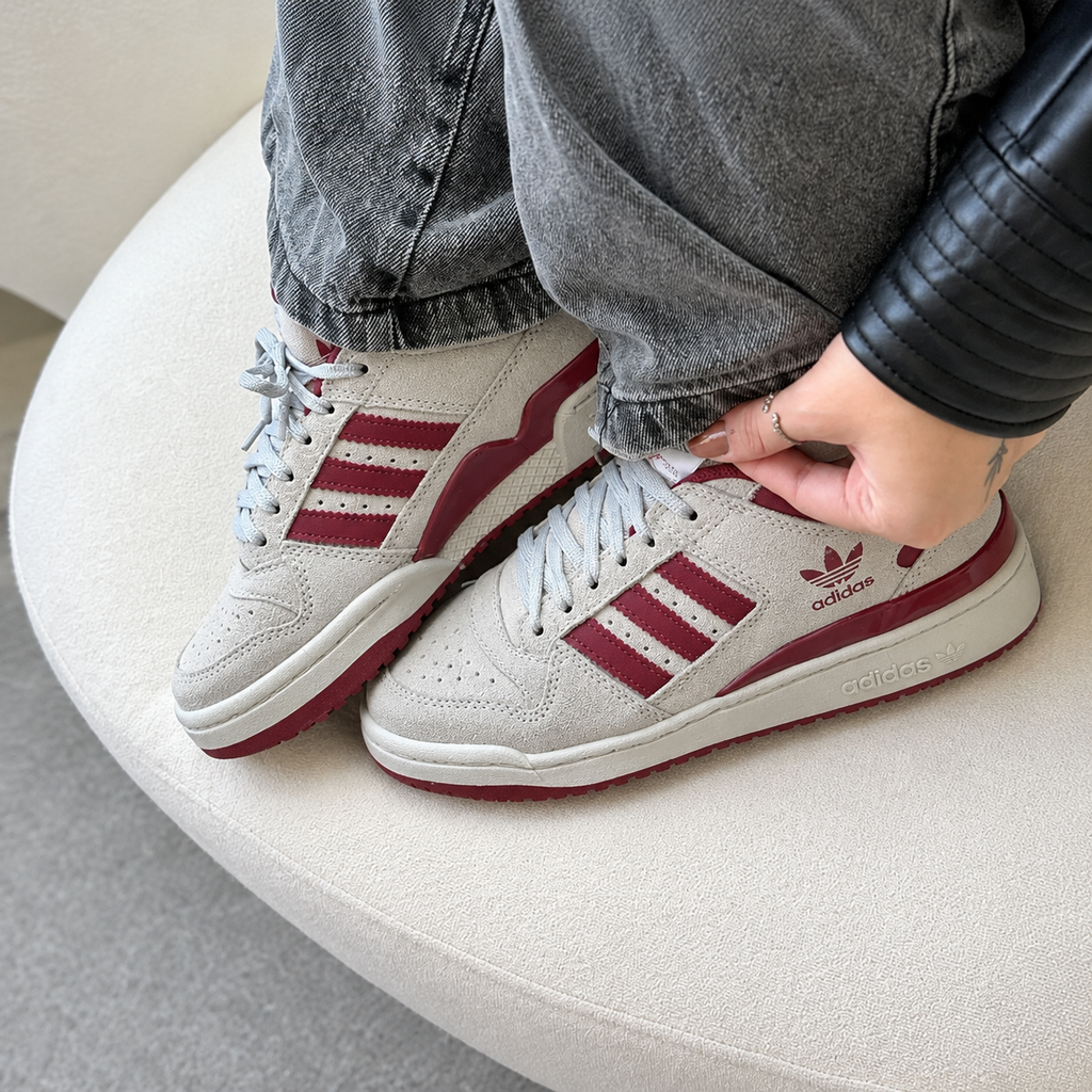TÊNIS Adidas Fórum Low 00s - Cinza / Bordô