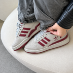 TÊNIS Adidas Fórum Low 00s - Cinza / Bordô