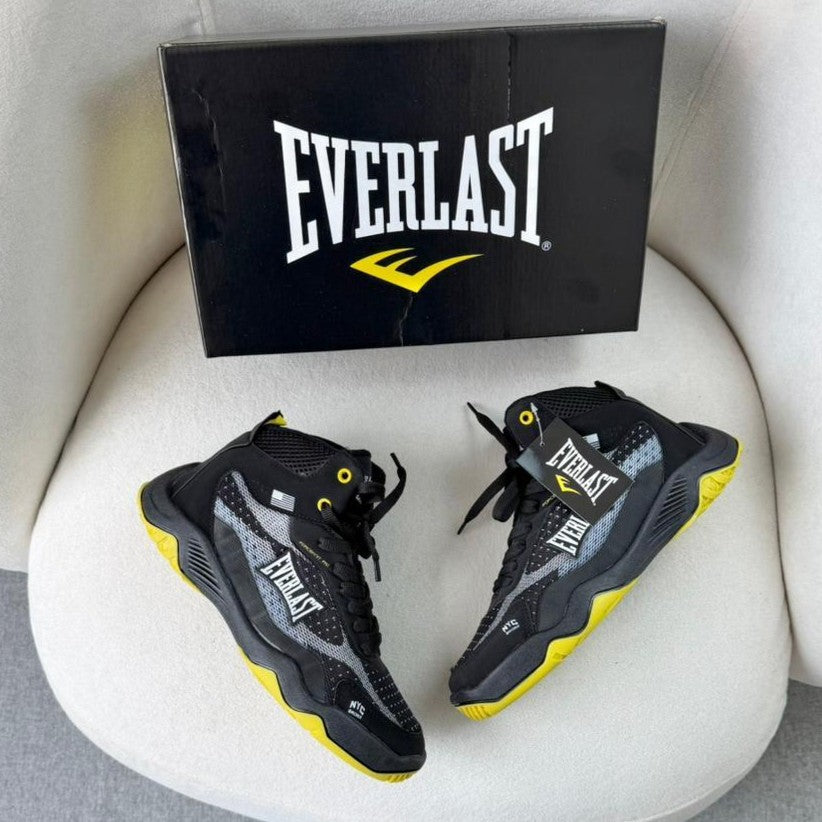 Tênis Everlast Preto/Branco/Amarelo