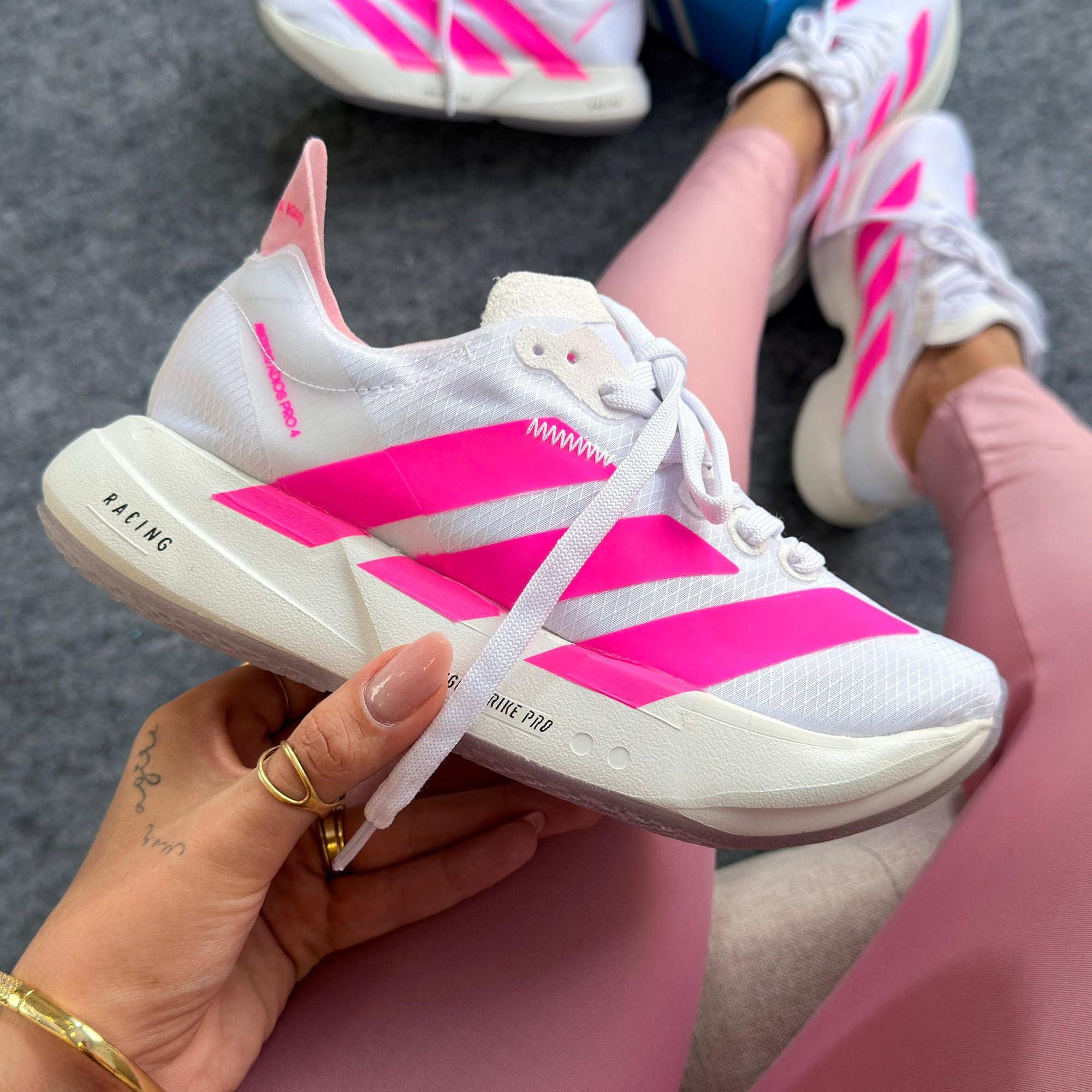 Adizero Adios pro 4 Branco /Pink