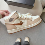 Tênis Nike Air Jordan High – Marfim / Rose / Marrom