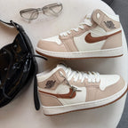 Tênis Nike Air Jordan High – Marfim / Rose / Marrom