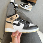 Tênis Nike Air Jordan High – Preto / Branco / Rose Premium