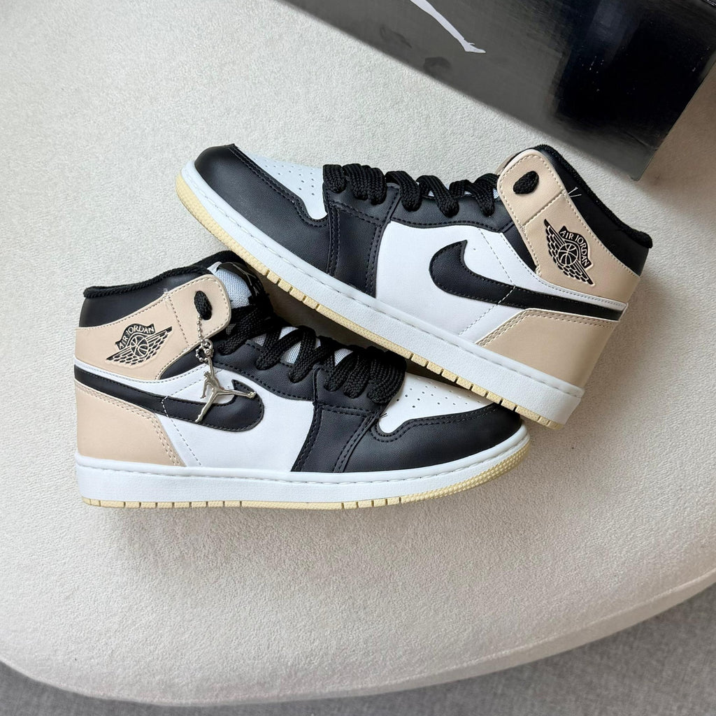 Tênis Nike Air Jordan High – Preto / Branco / Rose Premium