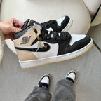 Tênis Nike Air Jordan High – Preto / Branco / Rose Premium