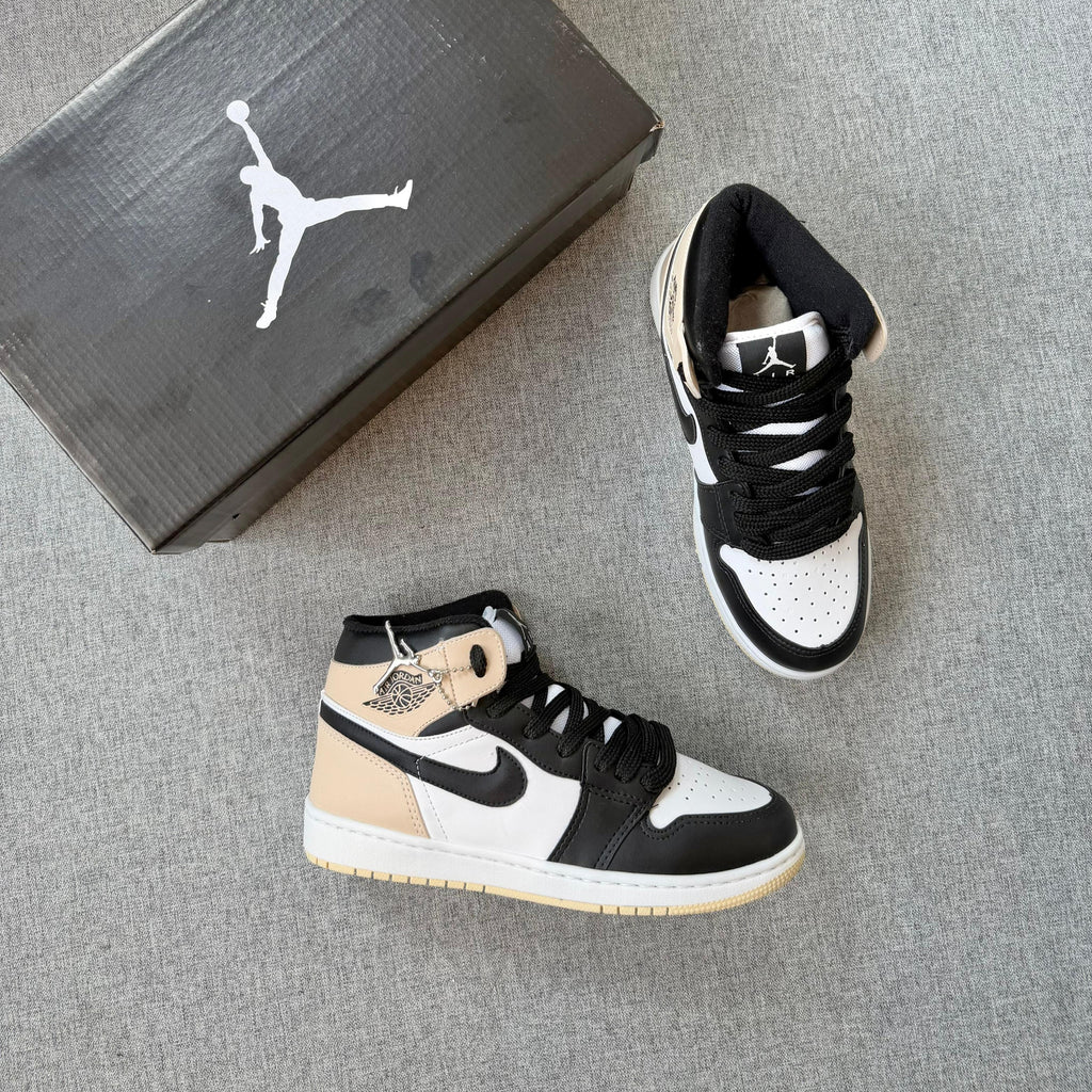 Tênis Nike Air Jordan High – Preto / Branco / Rose Premium