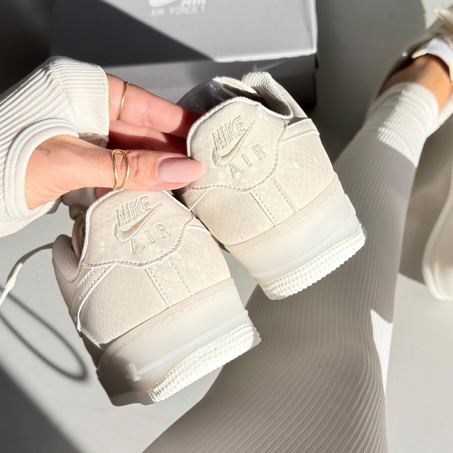 Nike Air Force – White Snake  Linha Luxo