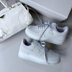 Nike Air Force – Cromo Cinza Claro ✨🩶 Linha Luxo
