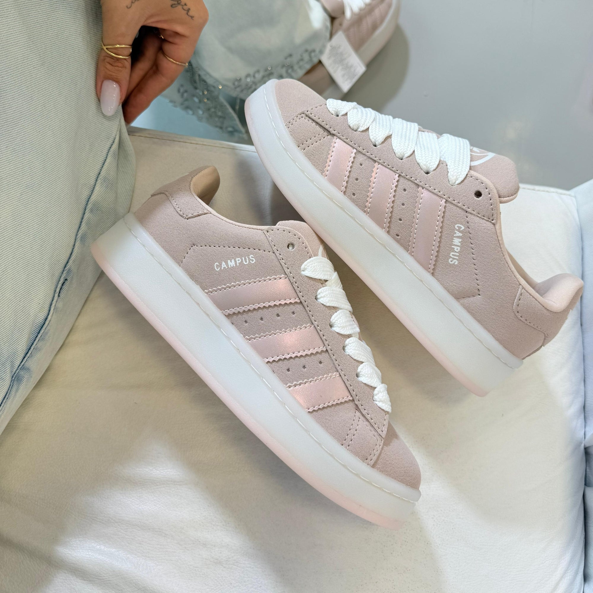 Adidas Campus – Flamingo Linha Luxo | Camurça Natural