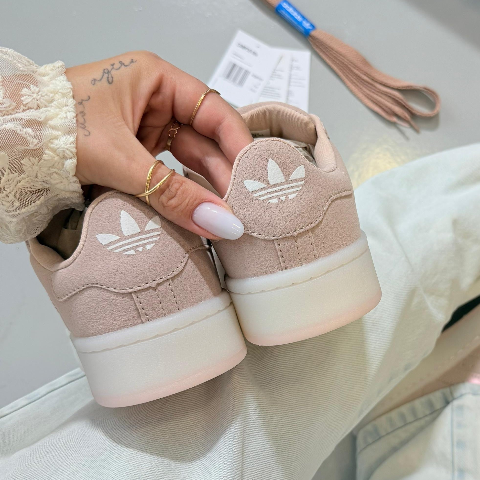 Adidas Campus – Flamingo Linha Luxo | Camurça Natural