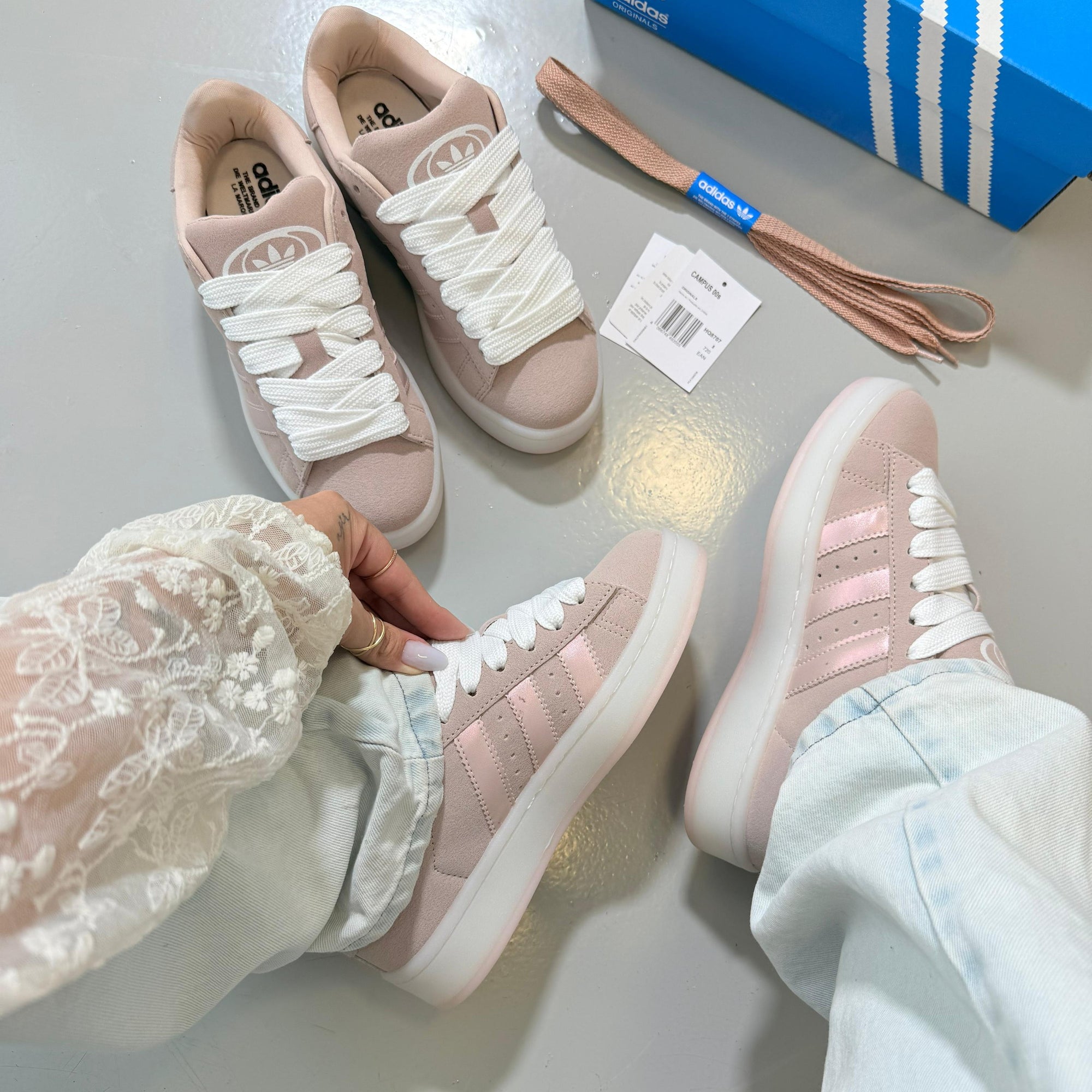 Adidas Campus – Flamingo Linha Luxo | Camurça Natural