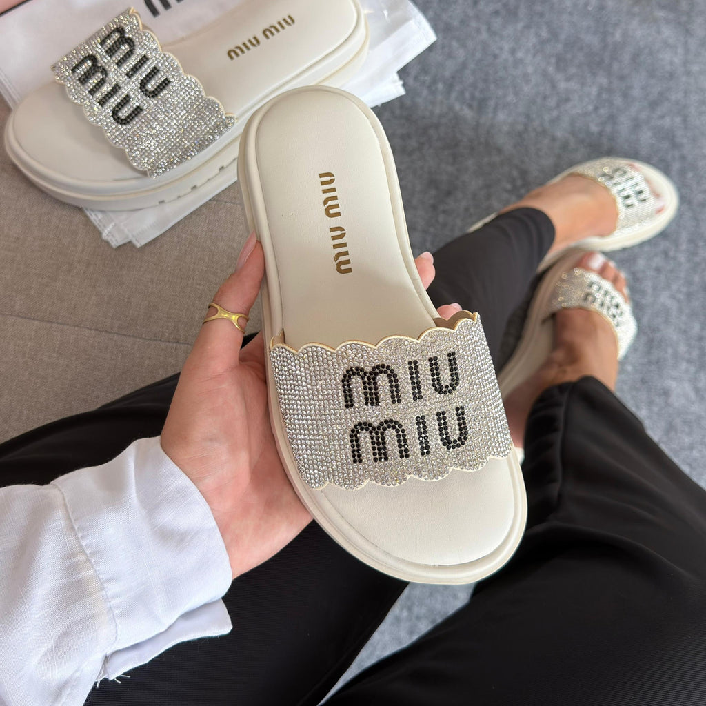Papete Miu Miu Strass – Off White
