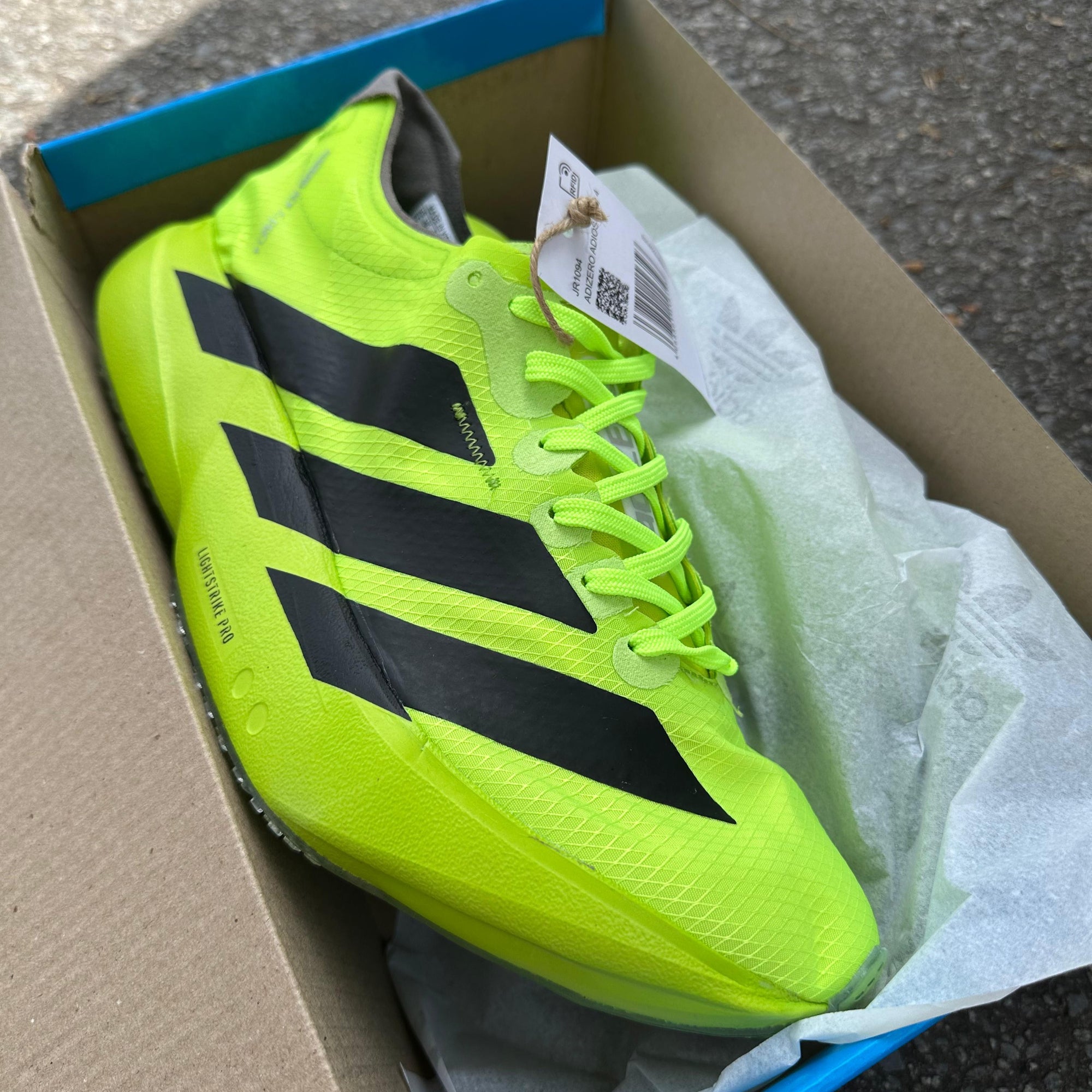 Adidas Adizero Adios Pro 4 – Verde Neon / Preto