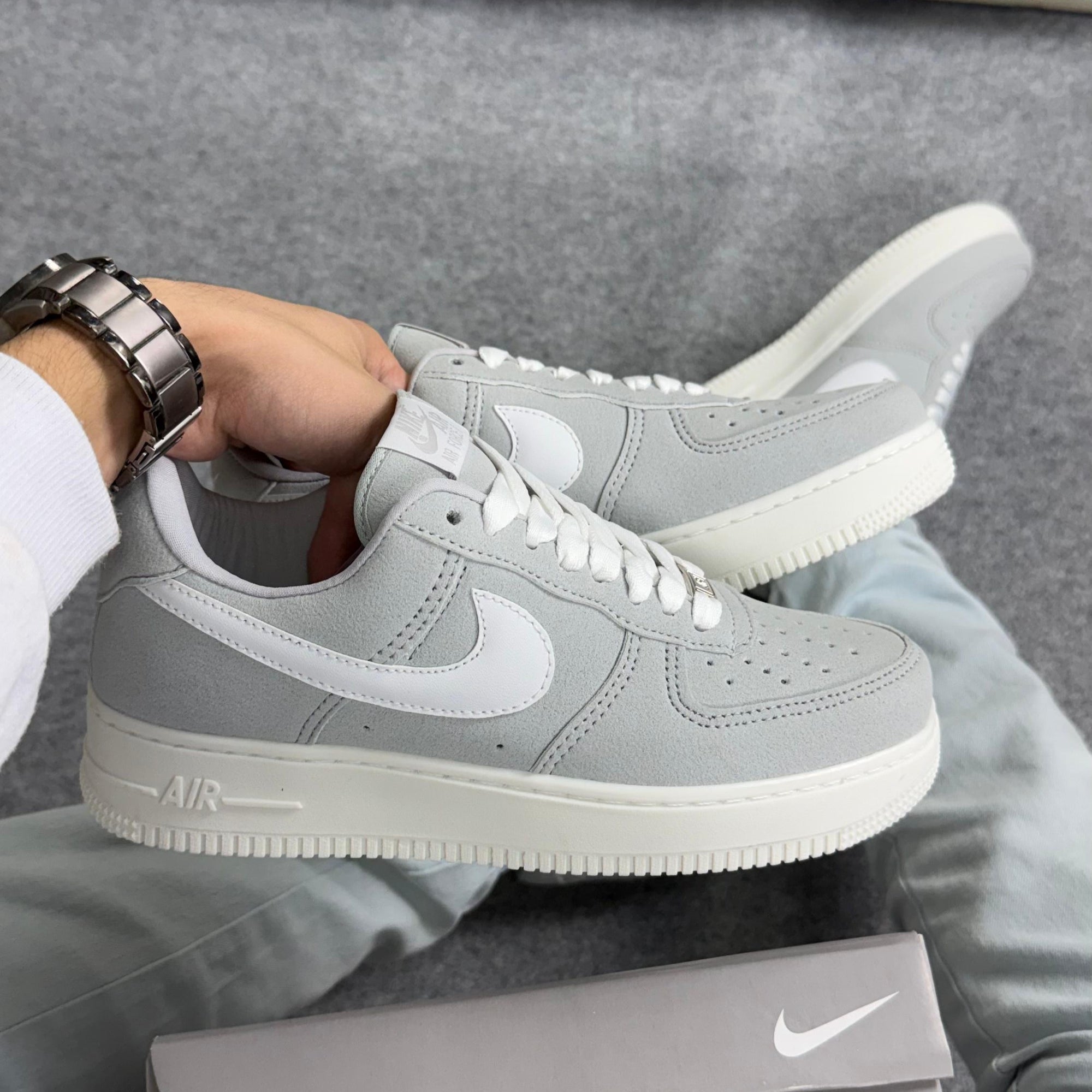 Tênis Air Force Linha Luxo Cromo Branco