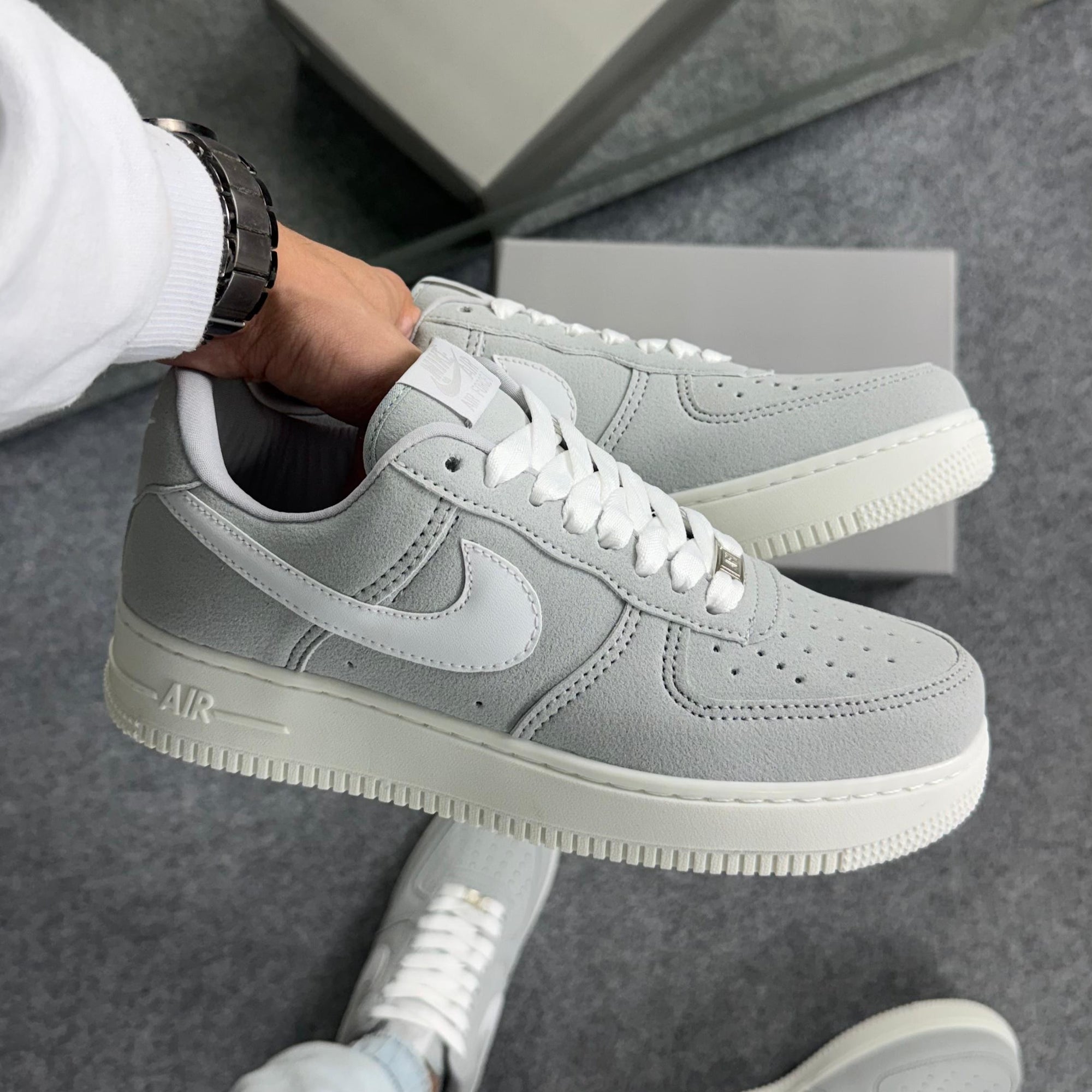 Tênis Air Force Linha Luxo Cromo Branco