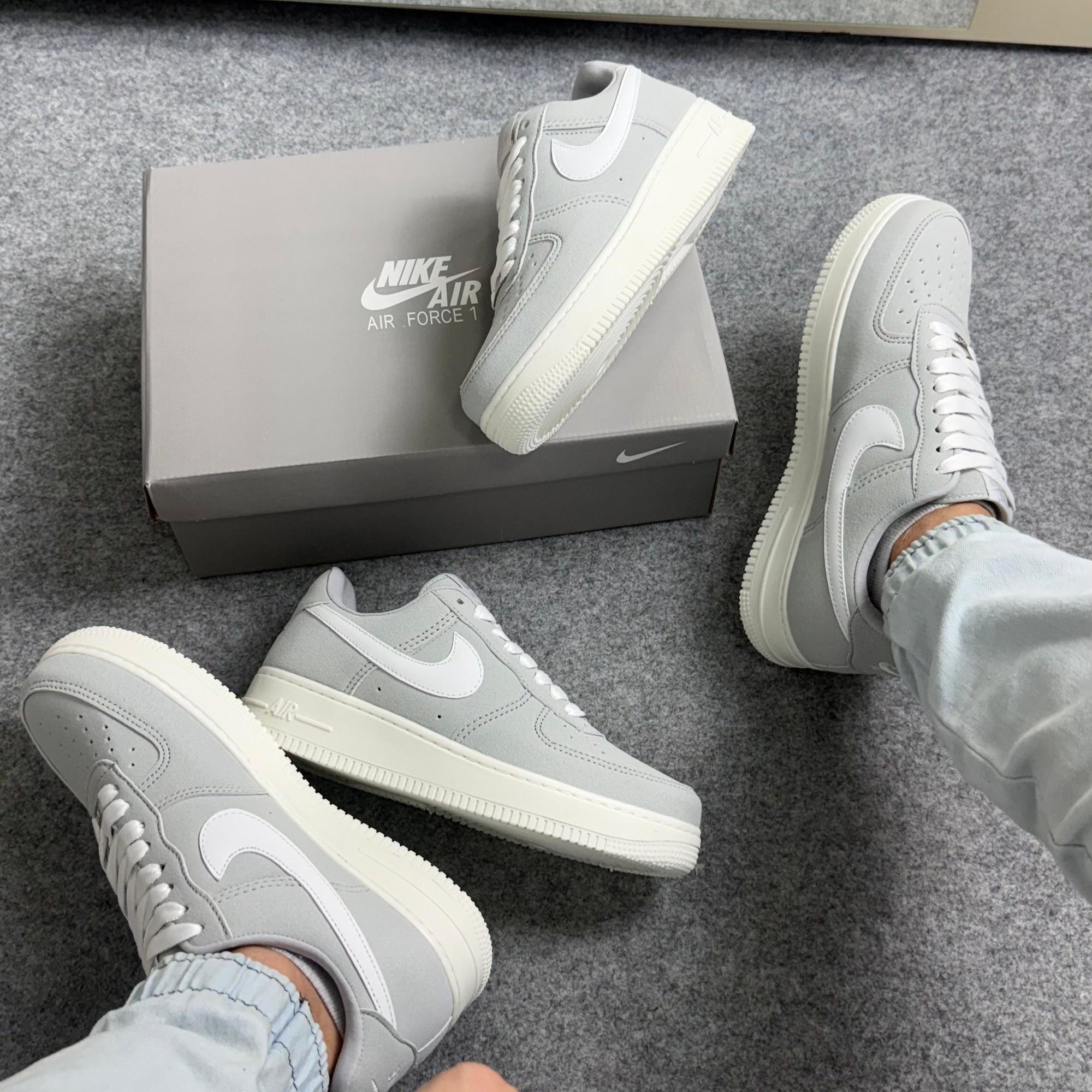 Tênis Air Force Linha Luxo Cromo Branco