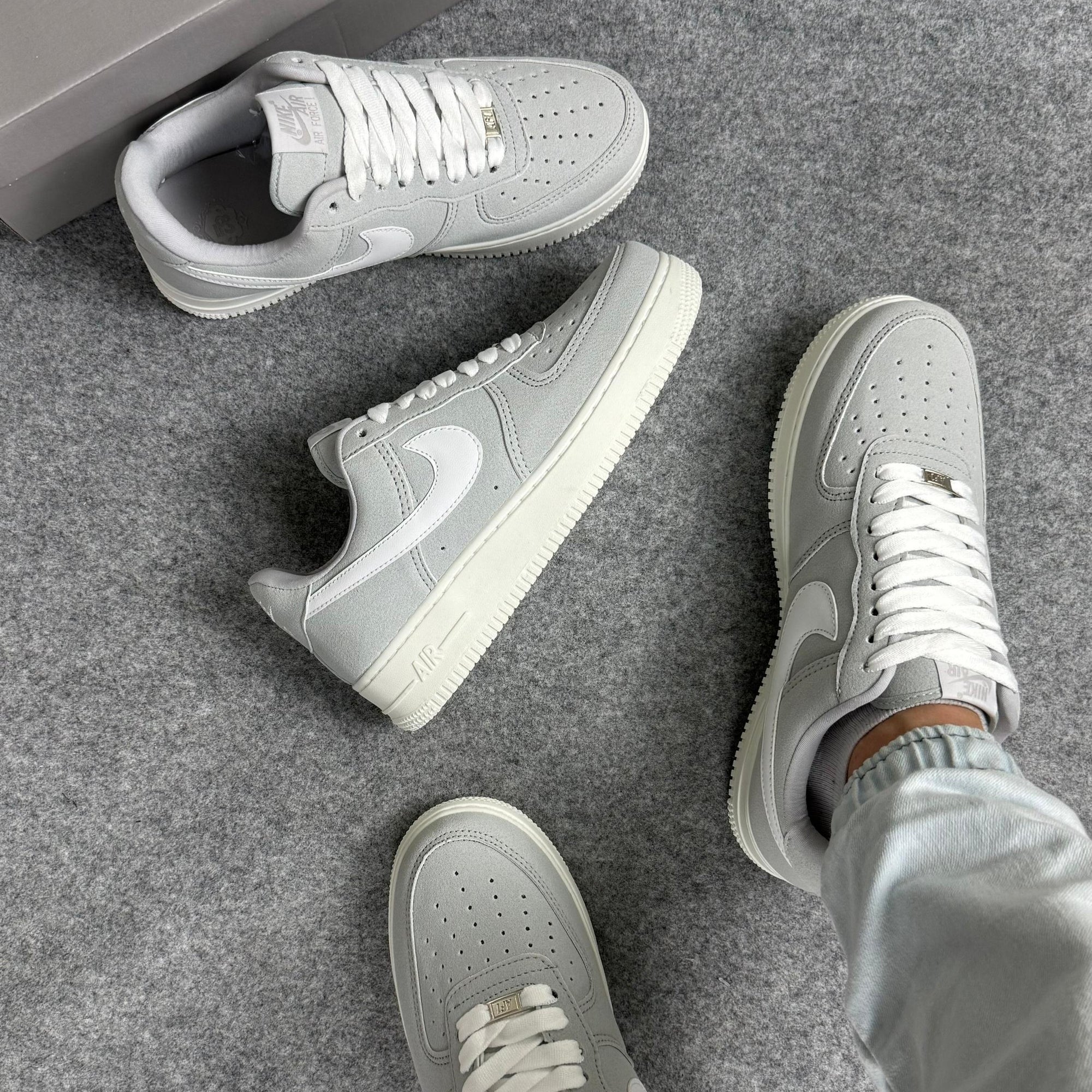 Tênis Air Force Linha Luxo Cromo Branco