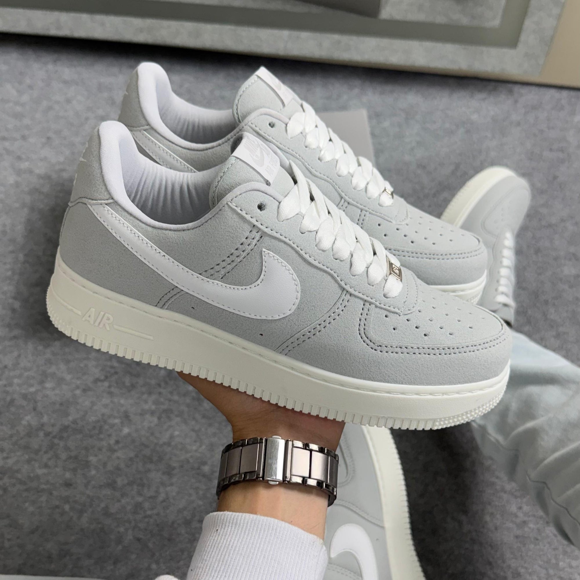 Tênis Air Force Linha Luxo Cromo Branco