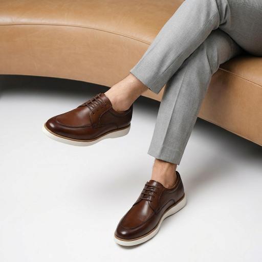 Sapato Oxford Hugo Boss  Caramelo Couro Legítimo Masculino Premium