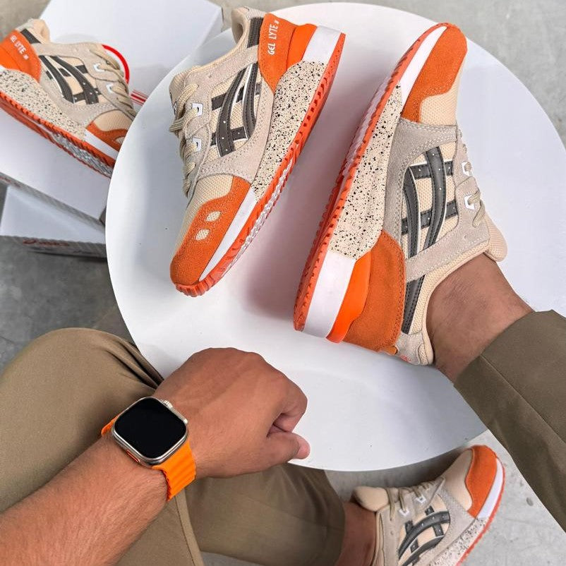 TÊNIS ASICS GEL LYTE 3 – AREIA/LARANJA