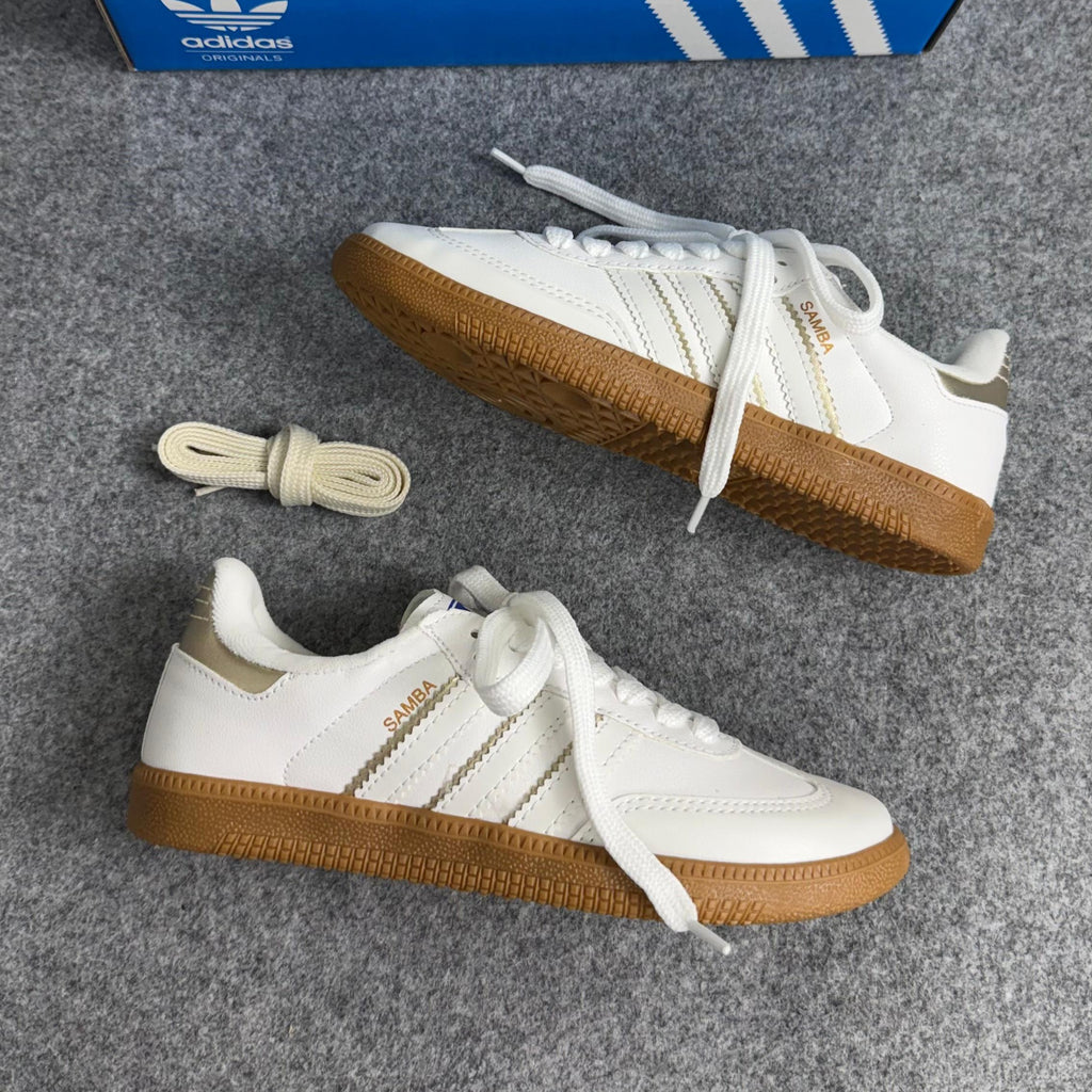 Tênis Adidas Samba OG Branco/Dourado