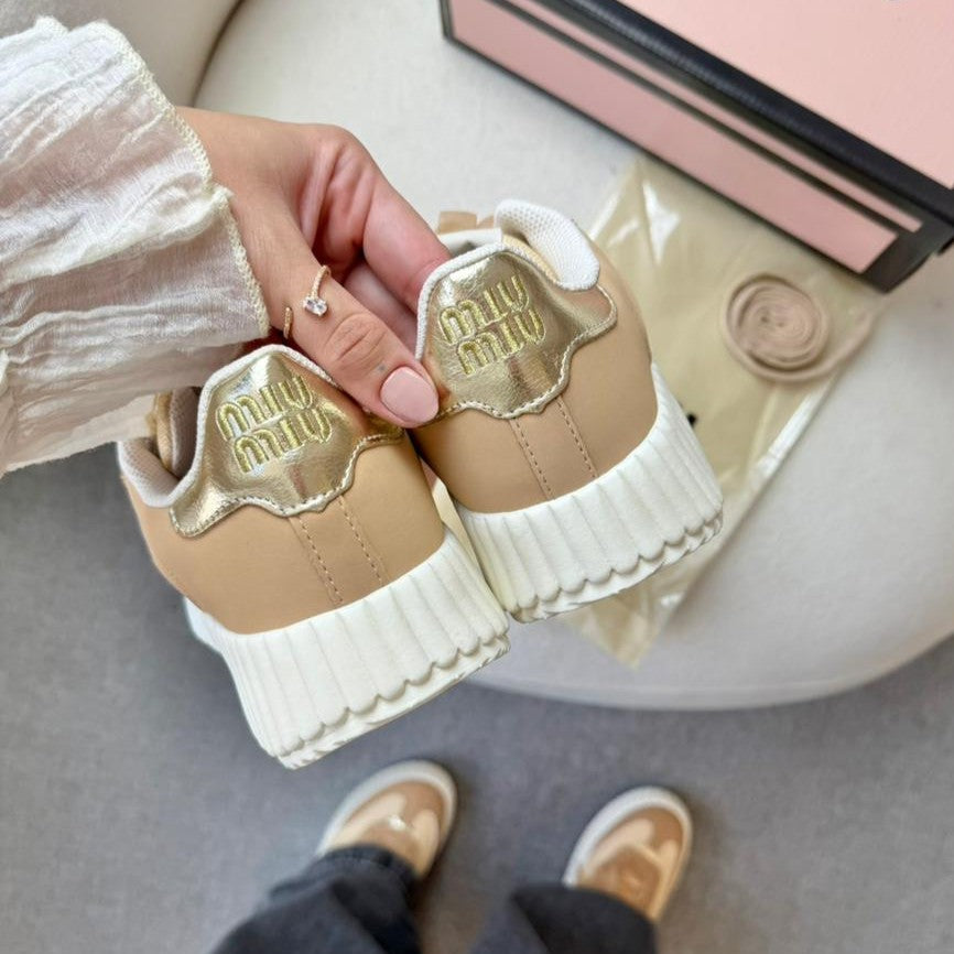 Tênis Casual Miu Miu — Nude